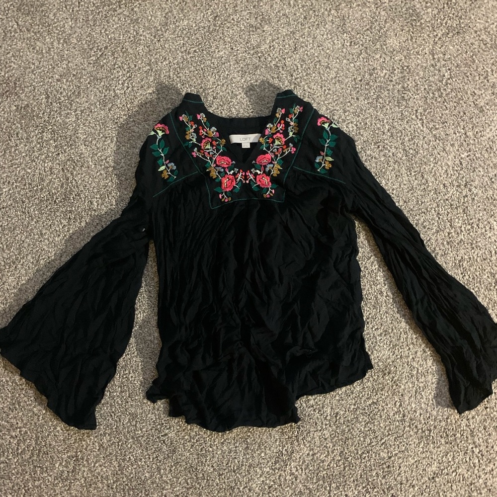 Loft wide sleeve shirt